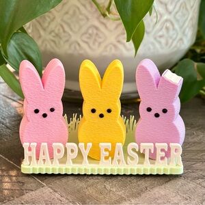 Peeps Bunny Happy Easter Sign